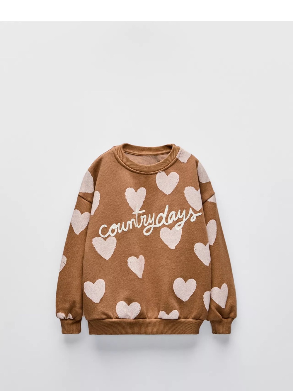 Zara: embroidered Heart Graphic Sweater size 5T